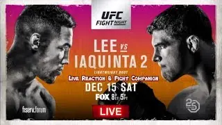 UFC Milwaukee: Kevin Lee vs Al Iaquinta 2 - LIVE REACTION & FIGHT COMPANION