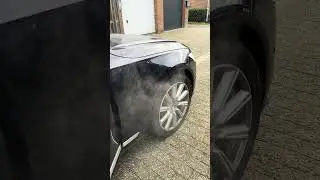 Witte rook standkachel Volvo s90 d4