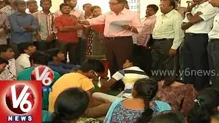 MG University students held relay hunger strike for regular faculty - Nalgonda