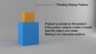 Interactive Floating display / Product launch