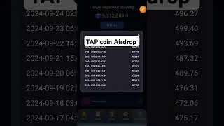 Tap coin Airdrop collection || tap coin Airdrop || TAP coin