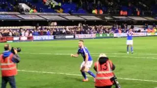Luke Chambers end of Watford home game