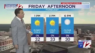 WPRI 12 Weather Now 12/12/24  Sunny, Dry Colder Next Few Days