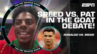 IShowSpeed STANDS FIRM that Cristiano Ronaldo is his GOAT over Lionel Messi 🐐 | The Pat McAfee Show