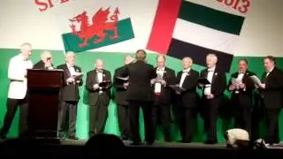 Dubai St. David's day ball - male voice choir