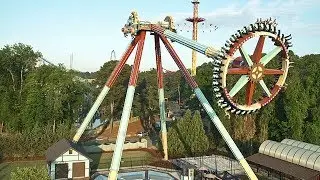 Пандемониум, прокатиться и прокатиться на многокамерной HD-камере Six Flags Over Georgia