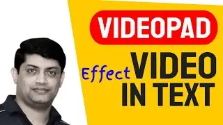 Video Inside Text | How To Place A Video Inside Text In Videopad Video Editor Tutorial  | 2022