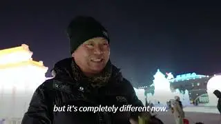 Ice Slides, Fireworks at Annual Snow Festival in China