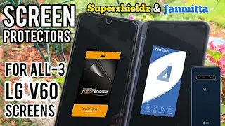 LG V60 Screen Protectors for all 3-Screens  Supershieldz & Janmitta