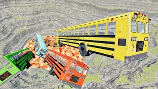 Cars vs leap of death crash #29 gameplay #new beamng drive