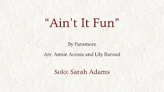 Ain't It Fun by Paramore - A cover by Take Note A cappella
