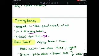 Beer and Microbiology notes from class