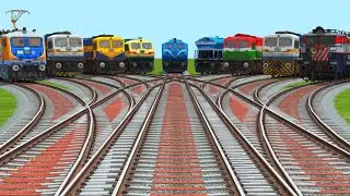 9 Indian Trains Crossing 3d Route gameplay | Train Simulator classic game video 