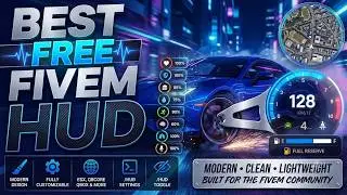 [FREE] 🤯 Best Modern FiveM HUD | Fully Customizable | ESX/QBCore/QBox | MJ DEVELOPMENT