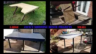Jack Todd's Shooting Bench Projects  - Fixed leg benches  -  Small & Large