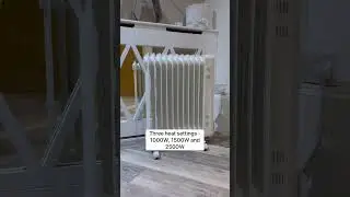 How to Use the VonHaus 11 Fin Oil-Filled Radiator 🌡️ #heating #oilheater