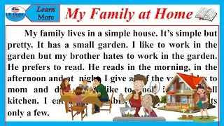 My Family at Home / Learning English Speaking / Level 1 / Listen Read and Practice / # 28