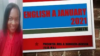 REView English A Past Paper January 2023 (Items 1-15)