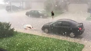 Pain of the Earth | The streets turned into icy rivers! Record hail and storm hit Vosges, France