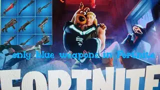 Only blue weapons in Fortnite with pig quest skin 