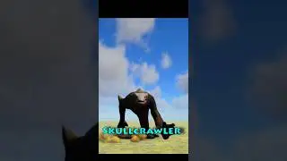 Skullcrawler vs tek Gojiran #kaiju #skullcrawler  #gojira #arksurvival #kaijubattle