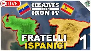 Venezuela e Spagna Nell'Asse? ROAD TO 56 MOD - HoI 4  Gameplay ITA Live 1