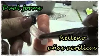 Principiantes: Tutorial de cómo hacer relleno de uñas acrílicas con dual system forms