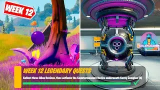 Collect three Alien Devices, then activate the Countermeasure Device underneath Corny Complex (4)