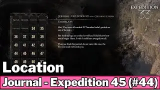 (#44) Journal Exp 45 (Crushing Cavern) - Clair Obscur: Expedition 33
