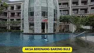 Ara dan Bunda nemenin Aksa berenang
