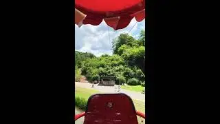 Gondeln On-Ride und Seilbahn im Deutsch-Französischen Garten in Saarbrücken
