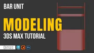 Bar Unit Modeling in 3Ds Max | Interior Furniture Tutorial | @3dinteriorstudio
