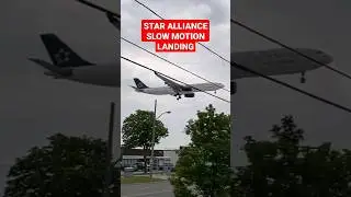 STAR ALLIANCE IN SLOW MOTION LANDING #canada #aviation #yyz