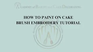 How to Paint on Fondant with Royal Icing ✨ | Brush Embroidery Tutorial