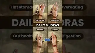Daily mudra for flat stomach, over eating, gut health and good digestion #guthealth
