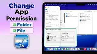 How to Change File & Folder Permissions on MacOS 26 Tahoe [Allow]