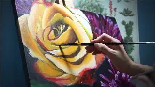Painting flowers for my Momma ~20 hour Time-lapse