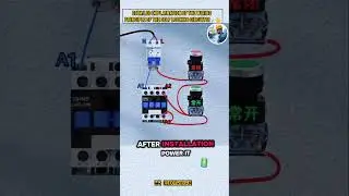 Detailed Explaination of the Wiring Principle of the self Locking Circuits!🤔#electrician#electrical