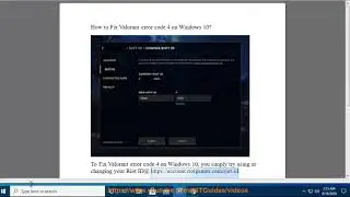Fix Valorant error code 4 on Windows 10