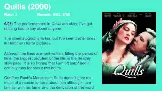Movie Review: Quills (2000) [HD]