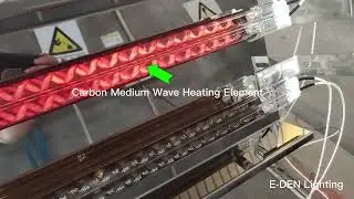 Carbon Infrared Heating Lamp with Stainless Steel Reflector For Textiles Drying Machine
