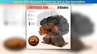 Exclusive 6 Blade Wood Stove Fan Fireplace Fan Effecient Heatpowered Log Wood Burner Ecofan Quiet H