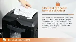 How to fix Jammed paper shredder | Bonsaii paper shredder