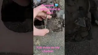 💎 diamond cache found in Oklahoma mud larker #oklahomamudlarker #diamonds #pink #lostandfound
