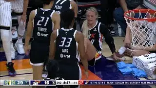 Sophie Cunningham Injury Scare After Rolling Ankle & Leaving Game | Phoenix Mercury vs Chicago Sky