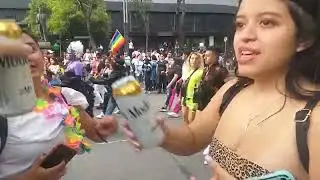 The best of gay pride Mexico City 🇲🇽 June 2022free beer 🍺🍻 cheers 🥂