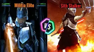 Star Wars The Force Unleashed - Militia Elite Vs Sith Stalker