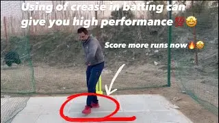Using depth of the crease in batting can give you higher performance 🤩🔥