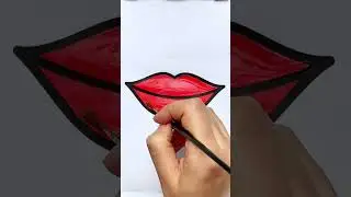 ✨💋✨ Lipstick Glitter #glitterart #glitter #color #drawing #satisfying #asmr #makeup