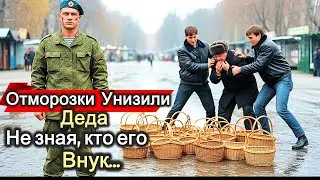 Bandits humiliated a GRANDFATHER at the market, but didn't know WHO his grandson was! A Story of ...